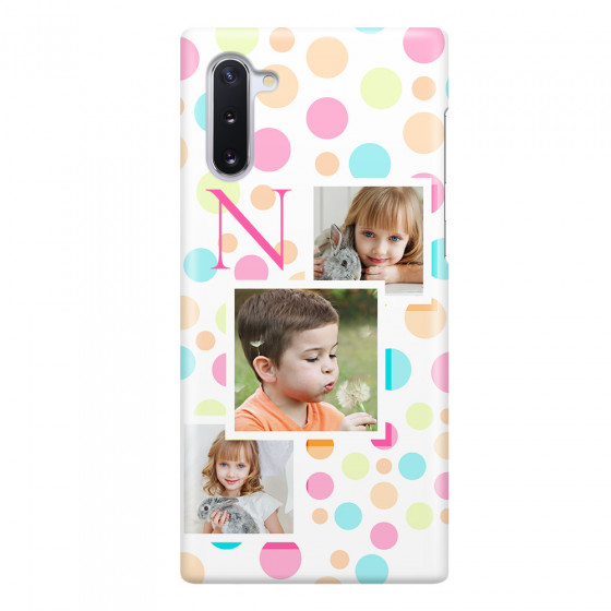 SAMSUNG - Galaxy Note 10 - 3D Snap Case - Cute Dots Initial