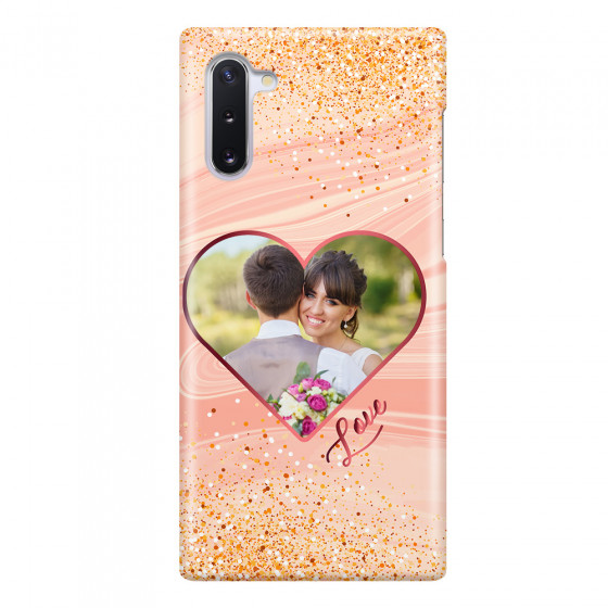 SAMSUNG - Galaxy Note 10 - 3D Snap Case - Glitter Love Heart Photo
