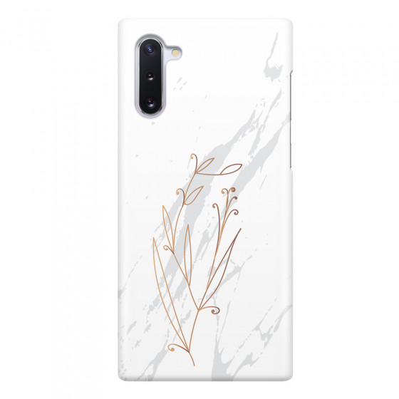SAMSUNG - Galaxy Note 10 - 3D Snap Case - White Marble Flowers