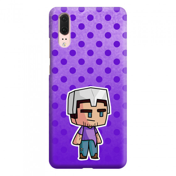 HUAWEI - P20 - 3D Snap Case - Purple Shield Crafter