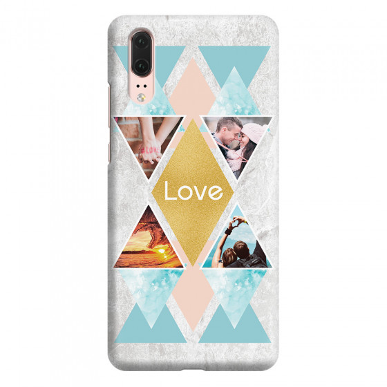 HUAWEI - P20 - 3D Snap Case - Triangle Love Photo