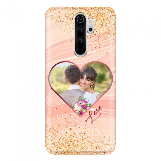 XIAOMI - Xiaomi Redmi Note 8 Pro - Soft Clear Case - Glitter Love Heart Photo