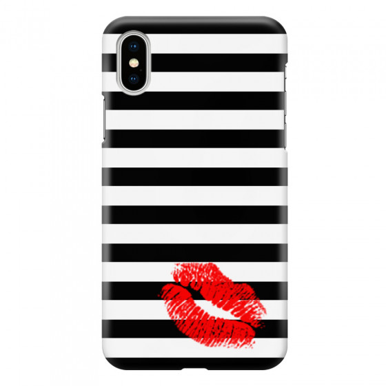 APPLE - iPhone XS Max - 3D Snap Case - B&W Lipstick