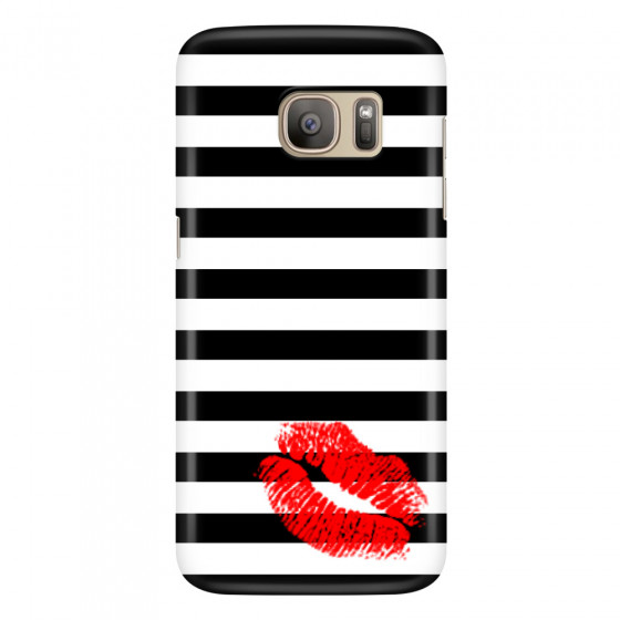 SAMSUNG - Galaxy S7 - 3D Snap Case - B&W Lipstick