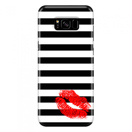 SAMSUNG - Galaxy S8 Plus - 3D Snap Case - B&W Lipstick