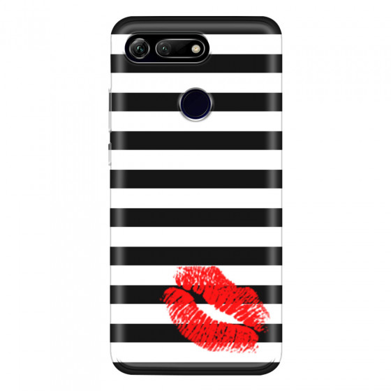 HONOR - Honor View 20 - Soft Clear Case - B&W Lipstick