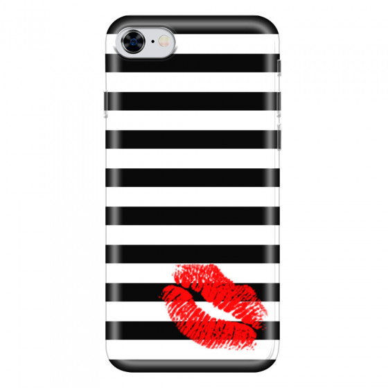 APPLE - iPhone 8 - Soft Clear Case - B&W Lipstick