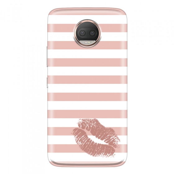MOTOROLA by LENOVO - Moto G5s Plus - Soft Clear Case - Pink Lipstick