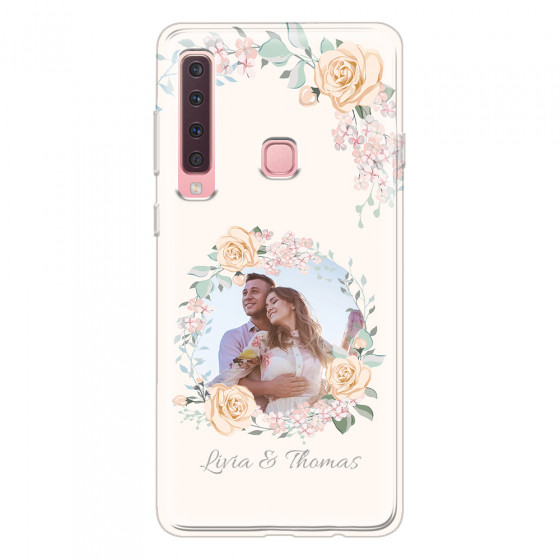SAMSUNG - Galaxy A9 2018 - Soft Clear Case - Frame Of Roses