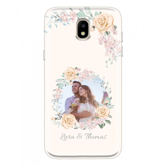 SAMSUNG - Galaxy J3 2017 - Soft Clear Case - Frame Of Roses