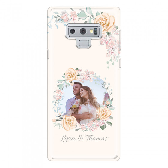 SAMSUNG - Galaxy Note 9 - Soft Clear Case - Frame Of Roses