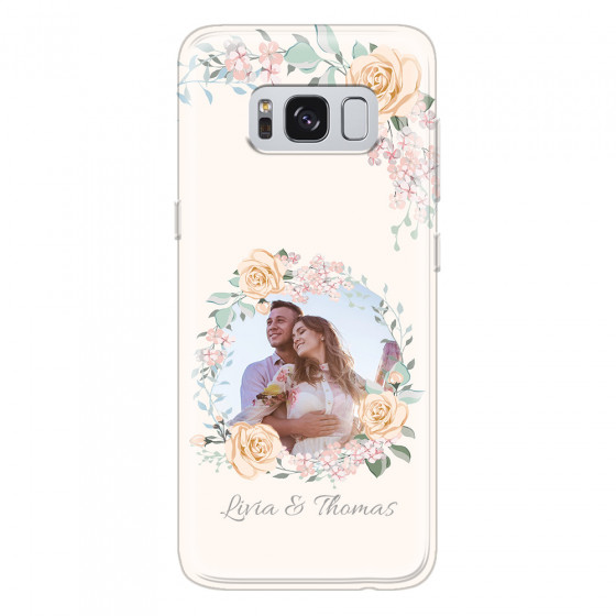 SAMSUNG - Galaxy S8 - Soft Clear Case - Frame Of Roses