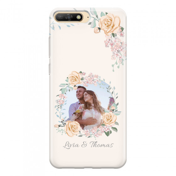 HUAWEI - Y6 2018 - Soft Clear Case - Frame Of Roses