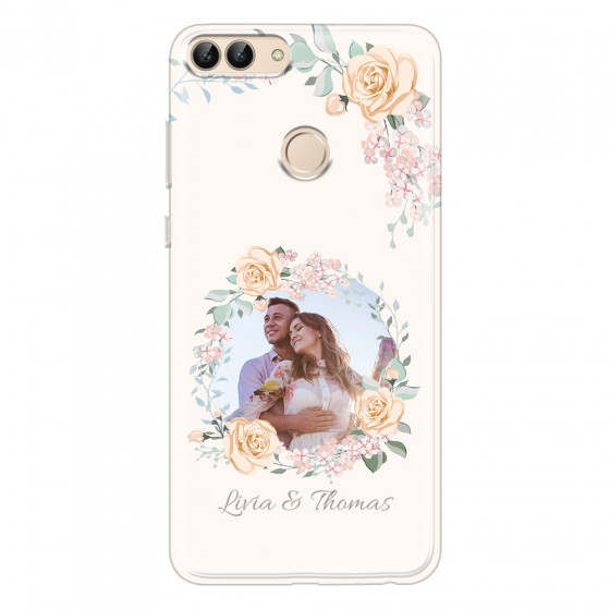 HUAWEI - P Smart 2018 - Soft Clear Case - Frame Of Roses