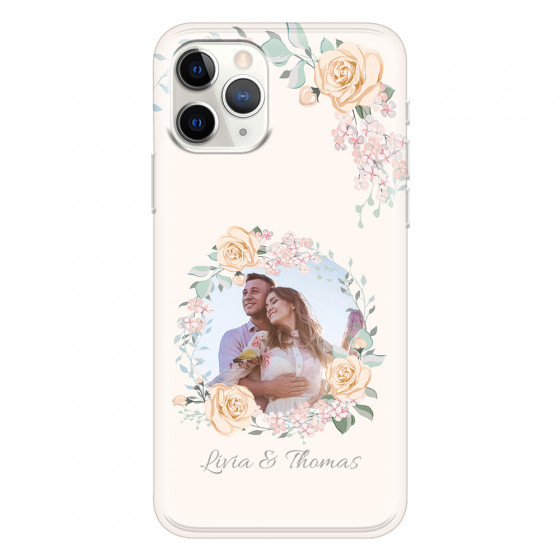 APPLE - iPhone 11 Pro Max - Soft Clear Case - Frame Of Roses