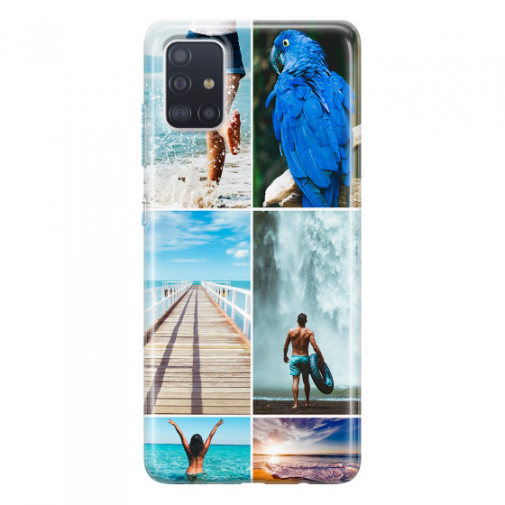 SAMSUNG - Galaxy A51 - Soft Clear Case - Collage of 6