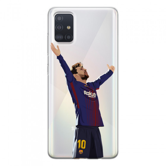 SAMSUNG - Galaxy A51 - Soft Clear Case - For Barcelona Fans