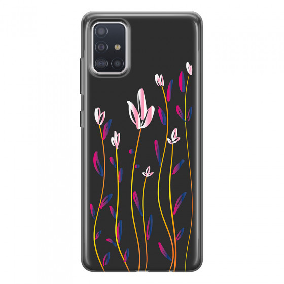 SAMSUNG - Galaxy A51 - Soft Clear Case - Pink Tulips