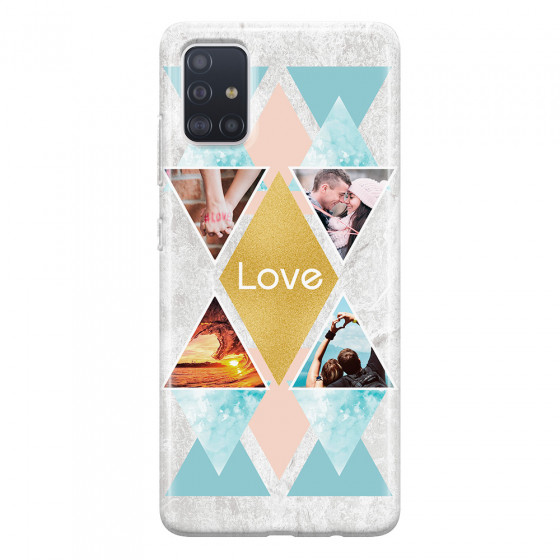 SAMSUNG - Galaxy A51 - Soft Clear Case - Triangle Love Photo