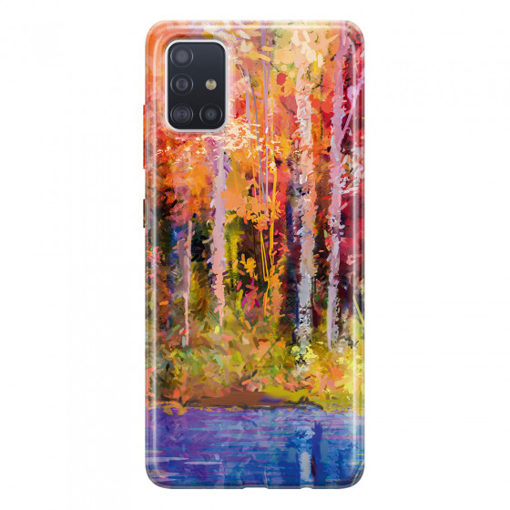 SAMSUNG - Galaxy A71 - Soft Clear Case - Autumn Silence