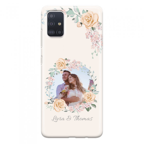 SAMSUNG - Galaxy A71 - Soft Clear Case - Frame Of Roses