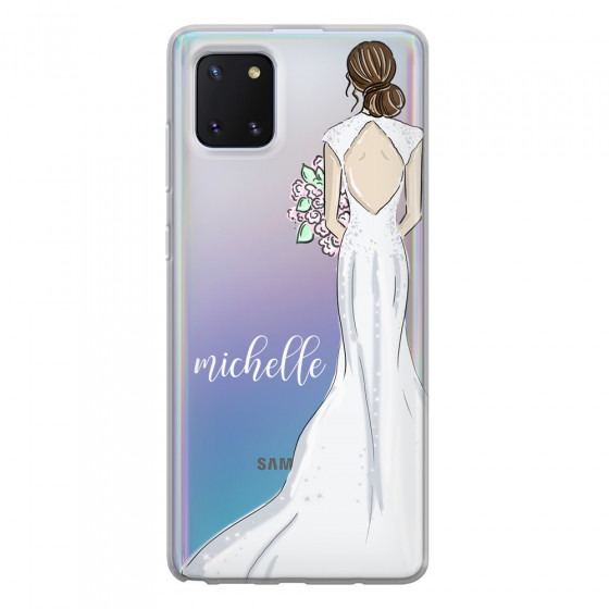 SAMSUNG - Galaxy Note 10 Lite - Soft Clear Case - Bride To Be Brunette