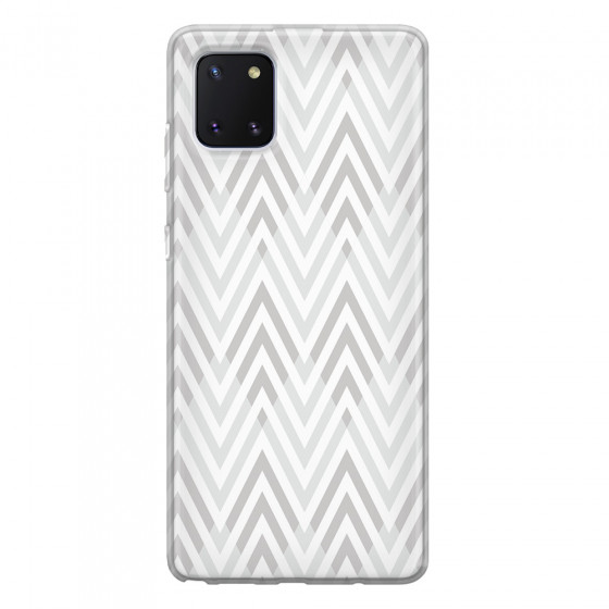 SAMSUNG - Galaxy Note 10 Lite - Soft Clear Case - Zig Zag Patterns