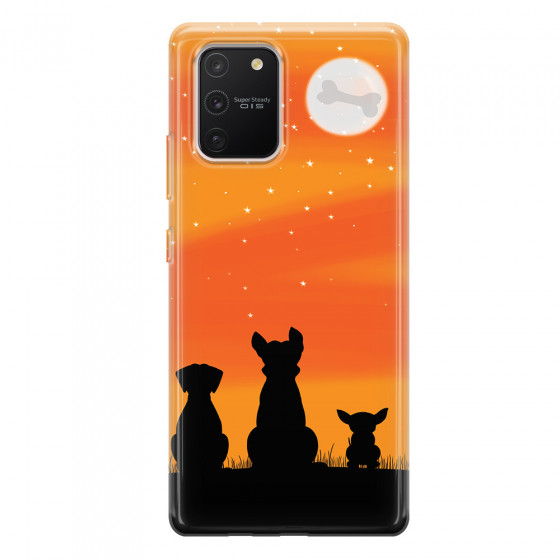 SAMSUNG - Galaxy S10 Lite - Soft Clear Case - Dog's Desire Orange Sky