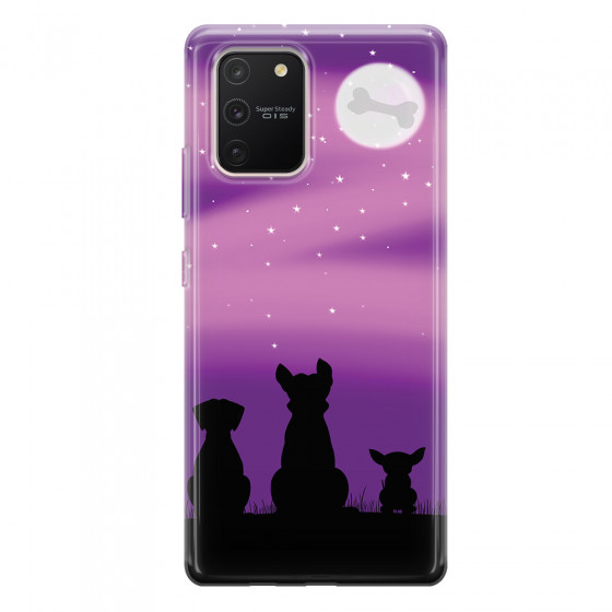 SAMSUNG - Galaxy S10 Lite - Soft Clear Case - Dog's Desire Violet Sky
