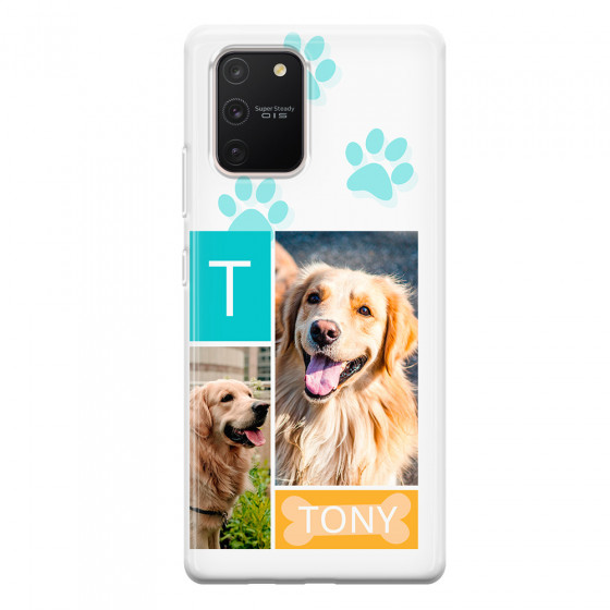 SAMSUNG - Galaxy S10 Lite - Soft Clear Case - Dog Collage