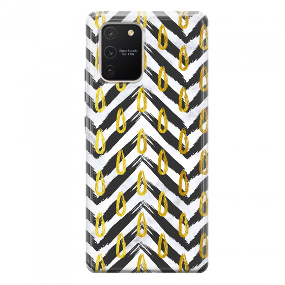 SAMSUNG - Galaxy S10 Lite - Soft Clear Case - Exotic Waves