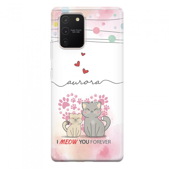 SAMSUNG - Galaxy S10 Lite - Soft Clear Case - I Meow You Forever