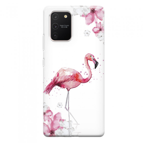SAMSUNG - Galaxy S10 Lite - Soft Clear Case - Pink Tropes