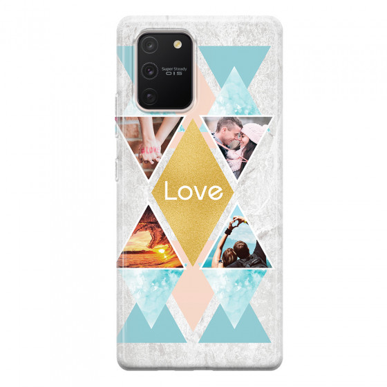 SAMSUNG - Galaxy S10 Lite - Soft Clear Case - Triangle Love Photo