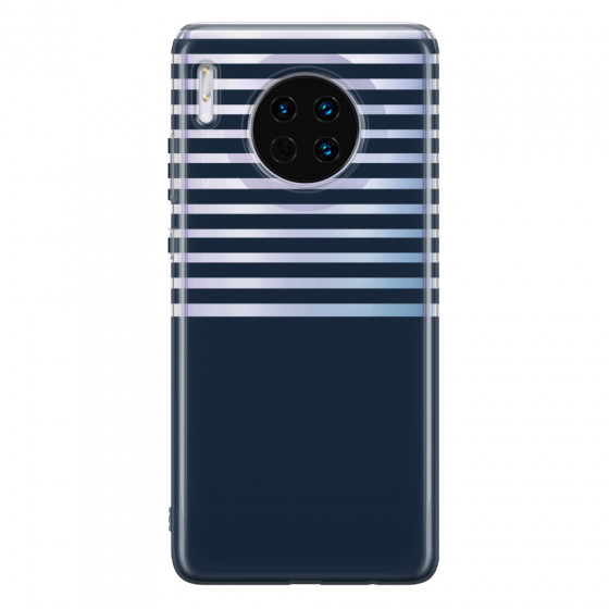 HUAWEI - Mate 30 - Soft Clear Case - Life in Blue Stripes