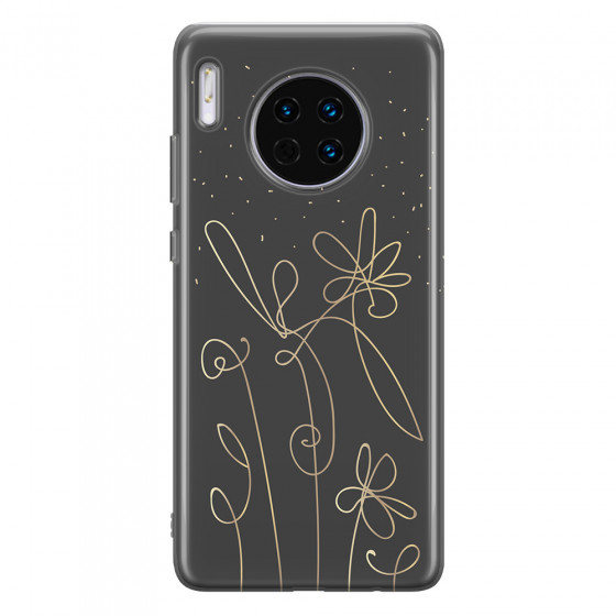 HUAWEI - Mate 30 - Soft Clear Case - Midnight Flowers