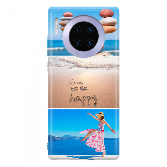 HUAWEI - Mate 30 Pro - Soft Clear Case - Collage of 3