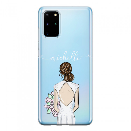 SAMSUNG - Galaxy S20 Plus - Soft Clear Case - Bride To Be Brunette II.