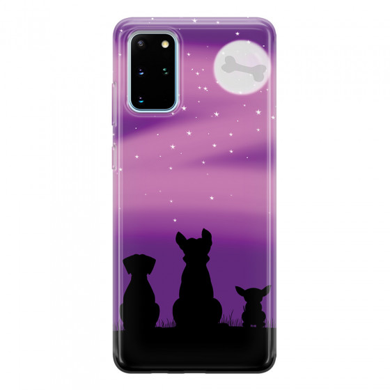 SAMSUNG - Galaxy S20 Plus - Soft Clear Case - Dog's Desire Violet Sky