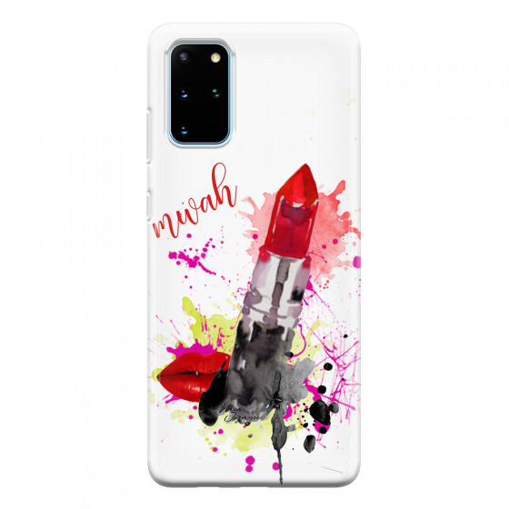 SAMSUNG - Galaxy S20 Plus - Soft Clear Case - Lipstick