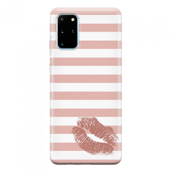 SAMSUNG - Galaxy S20 Plus - Soft Clear Case - Pink Lipstick