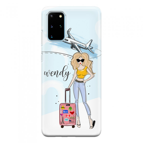SAMSUNG - Galaxy S20 Plus - Soft Clear Case - Travelers Duo Blonde