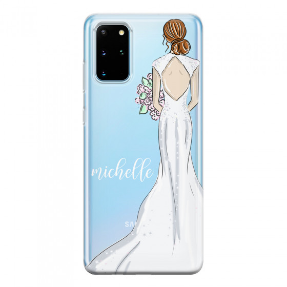 SAMSUNG - Galaxy S20 - Soft Clear Case - Bride To Be Redhead