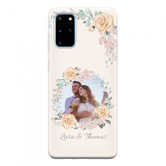 SAMSUNG - Galaxy S20 - Soft Clear Case - Frame Of Roses