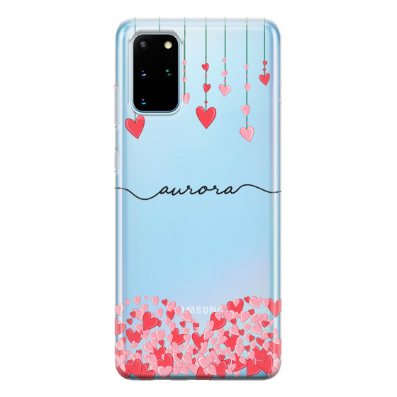SAMSUNG - Galaxy S20 - Soft Clear Case - Love Hearts Strings
