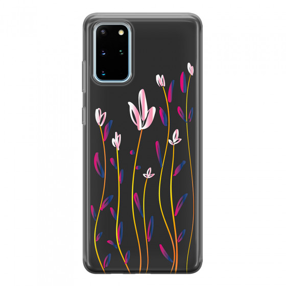 SAMSUNG - Galaxy S20 - Soft Clear Case - Pink Tulips
