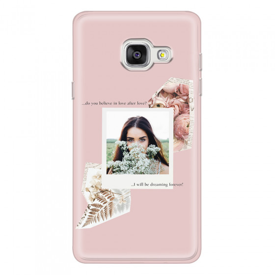 SAMSUNG - Galaxy A5 2017 - Soft Clear Case - Vintage Pink Collage Phone Case