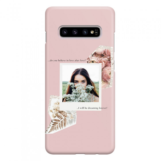 SAMSUNG - Galaxy S10 Plus - 3D Snap Case - Vintage Pink Collage Phone Case