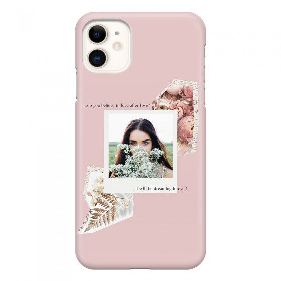 APPLE - iPhone 11 - 3D Snap Case - Vintage Pink Collage Phone Case