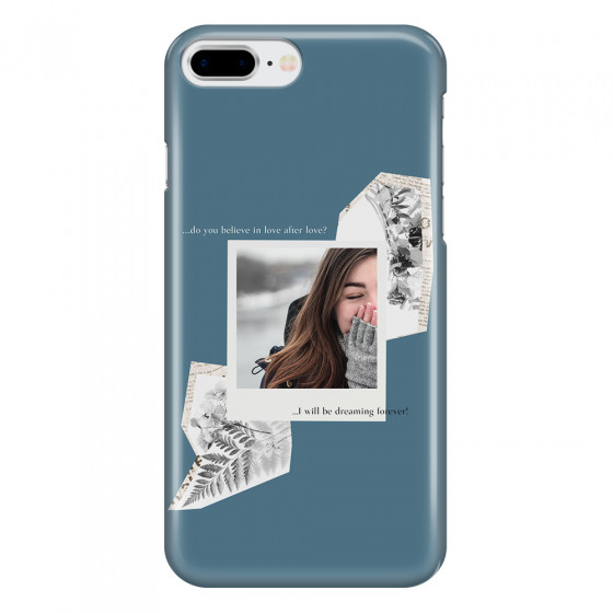 APPLE - iPhone 7 Plus - 3D Snap Case - Vintage Blue Collage Phone Case